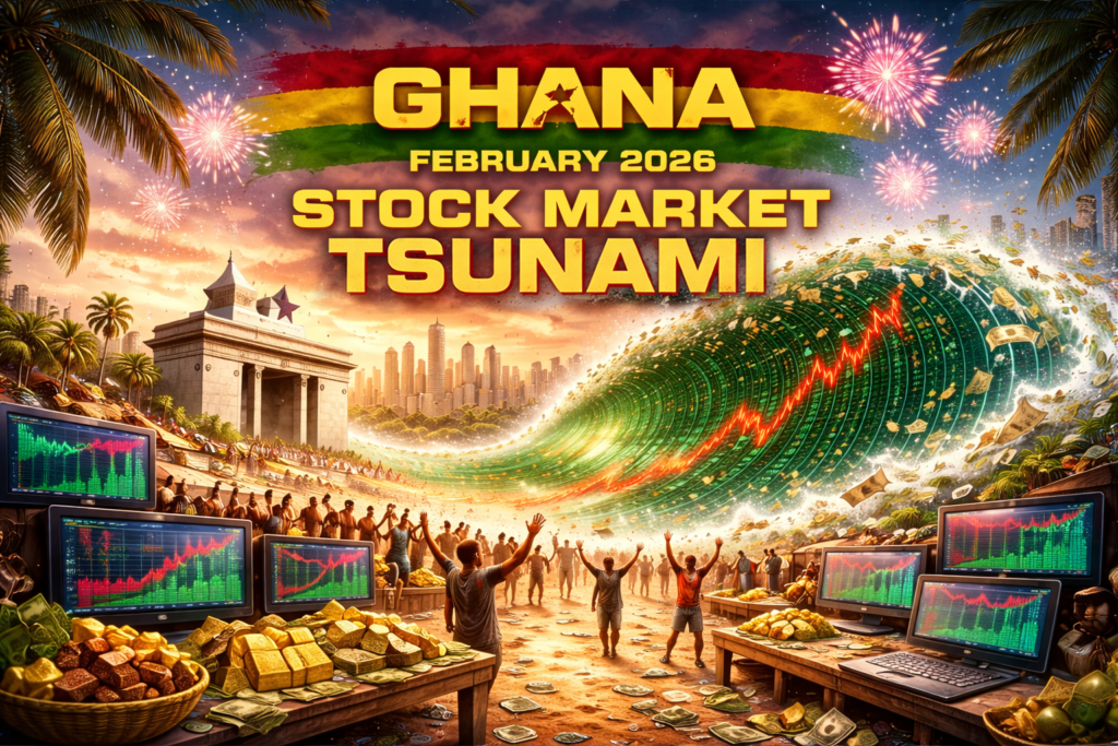 In the busy trading floors of Accra in February 2026, screens flashed numbers so dramatic that seasoned brokers had to look twice. The Ghana Stock Exchange All-Share Index, sitting comfortably at 9,006.5 points at the end of January 2026, suddenly shot up to 12,869.2 points by the close of that month. That single month delivered a stunning gain of 3,862.7 points – roughly 42 percent in just thirty days. At the same moment, the Bank of Ghana’s Monetary Policy Rate eased down to 15.5 percent, while 91-day Treasury bill yields plunged to 8.96 percent. This was not a mild uptick. It felt like a full-blown market tsunami. A Rally Like No Other This surge was far from ordinary. The total market capitalisation of companies listed on the GSE swelled to an impressive 235.7 billion Ghana cedis in February and by March, it crossed the GHS 300 billion mark. That represents a 37 percent jump on a year-to-date basis and almost double the figure from February 2025. The GSE Financial Stock Index, which tracks the country’s key banks and insurance firms, performed even more spectacularly. It closed February at 7,692.9 points after adding a massive 2,760.5 points in the month alone. Over twelve months, this sub-index has climbed by around 173 percent. For everyday Ghanaians with money in unit trusts, pension schemes, or personal stock accounts, these gains have been life-changing on paper. Many watched their investments grow substantially in a very short time. The Twelve-Month Journey To understand the scale of what happened, it’s important to reflect on the twelve months journey. In February 2025, the All-Share Index stood at a modest 5,659.8 points, with total market capitalisation at just 127.8 billion cedis. The Monetary Policy Rate was stuck at a painful 27 percent. Many investors were still recovering from the effects of the Domestic Debt Exchange Programme, and government bond yields lingered in the high twenties. By February 2026, everything had changed. The All-Share Index had more than doubled. Market capitalisation had increased by over 107 billion cedis. And the central bank had slashed its policy rate by more than eleven percentage points. The transformation was remarkable. The Interest Rate Revolution Fueling the Fire The real driver behind this equity explosion lies in the dramatic fall in interest rates. In the primary market, Treasury bill yields collapsed across the board. The 91-day bill’s interest equivalent rate dropped from 26.93 percent in February 2025 to only 8.96 percent in February 2026. The 182-day bill fell from 27.69 percent to 10.75 percent, while the 364-day bill slid from nearly 29 percent to 11.53 percent. These moves represent one of the sharpest reductions in borrowing costs Ghana has witnessed in over a decade. The secondary market told an even more striking story. Post-DDEP bonds, once considered risky by many, saw their yields tumble across every maturity. The four-year bond yield fell from 24.38 percent to 9.10 percent. The five-year bond moved from 23.76 percent to 11.95 percent. Even the longest fifteen-year bond, which once offered 24.27 percent, now yields just 12.30 percent. Investors who held these bonds through the difficult restructuring period enjoyed significant capital gains, while new buyers had to accept much lower returns. In short, the entire fixed-income universe has been re-priced for a lower-rate environment. Reason Behind BoG’s Aggressive Rates Cut So what prompted the central bank to ease policy so forcefully? The data provides clear clues. Inflation had moderated enough to give policymakers breathing room. The interbank weighted average rate, which stood at 27.04 percent in February 2025, eased to 12.58 percent by February 2026. Average lending rates to businesses dropped from 30.12 percent to 19.17 percent, and the Ghana Reference Rate – used as a benchmark for many commercial loans – fell from 29.96 percent to 14.58 percent. For companies that had struggled with high interest costs on working capital and expansion projects, this felt like fresh oxygen after years of suffocation. Businesses could now borrow more affordably, potentially boosting investment and hiring. The Other Side of the Coin: What Happened to Savers? While borrowers celebrated, savers faced a different reality. Deposit rates remained stubbornly low. Demand deposits hovered around 1.13 percent for much of the period, savings deposits stayed at 5 percent, and both three-month and six-month time deposits held steady near 10.50 percent. With government securities now yielding below 12 percent in many cases, people holding cash had limited attractive options. This encouraged a shift of liquidity out of bank deposits and into equities and longer-term bonds. Despite the lower yields, activity in the fixed-income market stayed strong. In February 2026, the value of bonds traded reached 38.3 billion cedis, up significantly from 17.9 billion cedis a year earlier. Volume traded hit 41.6 billion cedis, and the number of trades stood at 40,600. Investors were clearly rotating out of low-yielding cash into assets that still offered reasonable returns. Financial Stocks Lead the Charge The biggest winners in this environment were financial companies. The GSE Financial Stock Index surged 65.5 percent year-to-date and nearly tripled over the full twelve months. Market capitalisation for the financial sector alone jumped from 36.9 billion cedis to 94.9 billion cedis – a 157 percent increase. Banks and insurers benefited as lower funding costs improved margins and loan demand picked up. Investors placed big bets that cheaper money would translate into stronger profits. The broader All-Share Index also delivered impressive results, posting 46.7 percent growth year-to-date. Monthly gains became consistent and then explosive once rate cuts gained momentum from mid-2025. Market capitalisation followed the same path, climbing steadily before accelerating sharply in the first two months of 2026. Real-Life Impact: Who Is Winning? On the ground, the effects are tangible. A middle-class professional in Accra who invested in a mutual fund tracking the GSE Composite in early 2025 would have seen returns exceeding 127 percent over twelve months. Pension contributors with heavy exposure to financial stocks enjoyed even better performance. Diaspora Ghanaians who had invested in local equities also benefited as their cedi holdings appreciated rapidly. Corporate leaders report a noticeable shift in mood. Companies that raised equity or listed recently have seen their valuations re-rate higher, making it easier to fund expansion or attract talent through stock-based incentives. After years of focusing on survival, many chief financial officers are now discussing growth strategies with renewed confidence. Is This Rally Sustainable? The speed of the advance has naturally raised questions among more cautious market watchers. Can such strong gains continue? The data offers mixed signals. Healthy trading volumes in the bond market suggest liquidity remains good, and broad participation indicates the rally is not overly narrow. However, the low deposit rates could eventually pressure household savings if inflation were to rise again. Interbank rates have stabilised near 12.58 percent, and longer-term bond yields have started to find a floor after their steep decline. This pause suggests the central bank believes the easing cycle has achieved much of its purpose but wants to monitor developments carefully. Outlook for Equity Investors For those invested in stocks, the focus has shifted. The key question is no longer whether the rally will happen, but how long the low-rate environment can be sustained. If inflation stays under control and the central bank maintains stability, corporate earnings should keep improving. Banks stand to gain from expanding loan books and lower non-performing loans. Insurers could see higher premium income as economic activity strengthens. Even non-financial listed companies may benefit from cheaper capital for new projects. Looking at the year-to-date figures again brings the scale into focus. The All-Share Index is up 46.7 percent, the Financial Stock Index 65.5 percent, and overall market capitalisation 37 percent. These are the kinds of moves that occur when an economy resets its cost of capital and capital flows strongly into risk assets. The Bigger Picture for Ghana No bull market continues indefinitely without corrections. Global commodity prices, exchange rate stability, and government fiscal management will all influence what happens next. Still, the structural change is undeniable. Ghana has shifted from one of the highest interest-rate environments in the region to a far more investor-friendly setting in just one year. The stock market has responded exactly as economic theory suggests: when money becomes cheaper, equities become more attractive. For ordinary citizens in cities like Kumasi or Tamale who have never bought shares, the tsunami might still seem far away. But the benefits can spread widely. Stronger company balance sheets often lead to more jobs, increased tax revenues, and improved public services over time. Larger pension funds can support better retirement payouts, while strong mutual fund returns may encourage younger Ghanaians to start saving and investing earlier. A Moment That Will Be Remembered The figures recorded in February 2026 will likely be studied for years to come: the All-Share Index reaching 12,869.2 points, the 91-day Treasury bill at 8.96 percent, market capitalisation at 235.7 billion cedis, and the Financial Index at 7,692.9 points. They represent a clear turning point when Ghana’s capital markets moved from post-crisis recovery into a phase of strong expansion. Whether this wave carries the economy even higher or eventually moderates to more sustainable levels is still uncertain. What is beyond doubt is that February 2026 will be remembered as the month when the market caught fire and interest rates finally returned closer to earth. Early investors are quietly celebrating their timing. Latecomers are rushing to get positioned. And the rest of the country watches with a mixture of excitement and cautious optimism as the GSE All-Share Index writes one of the most dramatic chapters in its history. The tsunami has landed. Now the only real question is how far this powerful wave will ultimately travel.