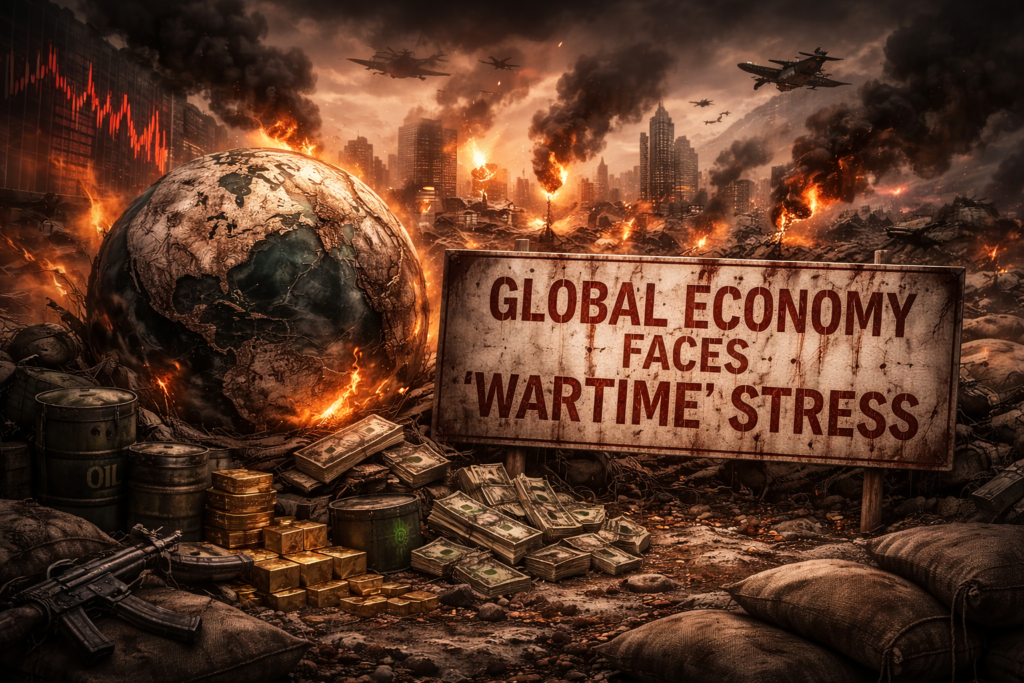 GLOBAL ECONOMY FACES ‘WARTIME’ STRESS